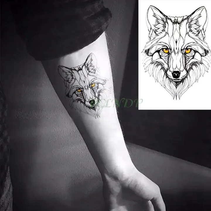 Waterproof%20Temporary%20Tattoo%20Sticker%20Wolf%20Wolves%20Head%20Animal%20Neck%20Wrist%20Foot%20Hand%20Flash%20Tatoo%20Tattoos%20for%20Men%20Women%20Kids%20-%20Image%203