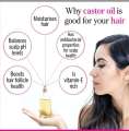 Castor Oil 100% Natural Ayurveda Oil 375 ML Hair Growth Oil Keeps Your Hair and Scalp Healthy. 