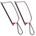 Junior Hacksaw Metal Frame Blade Mini Hack Saw - Steel - 6" -  2 pcs set. 