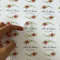 Customized paper texture stickers, personalized logos, wedding and birthday gift box stickers, design customization. 