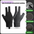 Non-slip Billiard Pool Glove Left-hand Billiard Pool Glove Quick Dry Breathable Sweat Absorbent 3 Finger Design Sports Supplies for Southeast Asian Buyers Billiards Glove. 