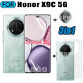 3 IN 1 Honor X9C X9 C Soft Hydrogel Film Screen Protector for Honor X9A X9B Camera Lens Film+Back Film. 