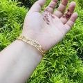 Gold Plated Lock Bangle for Women Fashion Valentine Gift Jewelry for Girls. 