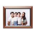 Custom A4 Photo Frame Wall Decoration with Gold Strip, Elegant Design for Home Display. 