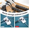 Cable Cover Protector Wire Desk Organizer Computer Cord Protective 2m Flexible Spiral Cable Organizer Tube Clip Management Tools. 