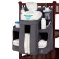 Vorix Baby Nursery Organizer Diaper Caddy Hanging Diaper Organizer for Changing Table and Crib, Diaper Stacker and Crib Organizer,Dexbaby Diaper Caddy and Nursery Organizer for Baby Essentials, Gray. 