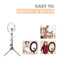Studio Selfie Ring Light Tripod 10 Inch Big Ring Fill Light with 7 Feet Portable Tripod Stand for Photo Studio  Lightning and Video Shooting Suitable for All Mobile & Camera / LED Studio Camera Ring Light for YouTube, Instagram, TikTok & Other Videos. 