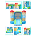 DOCTOR DOLPHIN Inflatable Bounce House with Slide for Kids Jumping Castle Indoors Outdoors Inflatable Jumper Bouncer with 350W Air Blower 270*200*168cm/ 106.3*78.7*66.1in. 