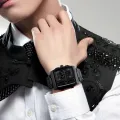 SKMEI Fashion Sports Square  Dual Display Countdown Chrono Waterproof Watch For Men 1274. 