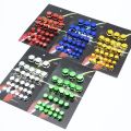【Red】 30Pc Motorcycle Modification Accessories Motorcycle Screw Nut Bolt Cap Covers Decorative Styling Parts Kawasaki. 