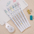 Quick Dry Double-ended Highlighter Marker Watercolor Pen Student Diary Scrapbook Painting Note DIY Making Classroom Office. 