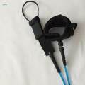 Surfboard Leash Paddle Board Leash Raft Kayak Rope Paddle Board Ankle Strap 8ft Blue. 