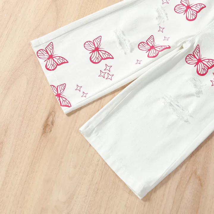 2Pcs%20Kids%20Casual%20Clothing%20Sets%20Outfits%20Off%20Shoulder%20Tops%20Butterfly%20Print%20Pants%20Outfits%20-%20Image%207