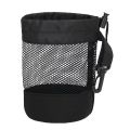 Durable Black Golf Ball Pouch Bag Hanging Plastic Clip Drawstring Storage Golf Balls Storage Bag Net Fabric Golf Pouch Mesh Ball Bag Golf Accessories. 