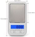 Digital Scales Smallest Mini Pocket Jewelry Scale 200g x 0.01g LCD Electronic Weighting Balance Gold Gram Digital Practical Scale Easy to Carry. 