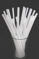 100/200 pcs White Straws Plastic Bendable Drinking Straws. 