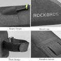 ROCKBROS Bicycle Bags Waterproof Cycling Top Front Tube Frame Bag Large Capacity MTB Road Bicycle Pannier Black Bike Accessories. 