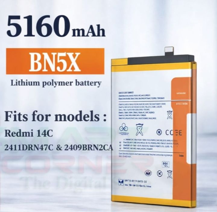 BN5X%20Xiaomi%20Original%20Battery%20For%20Redmi%2014C%205160mAh%20for%20Redmi%2014C%20BN5X%20-%20Image%205