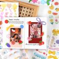 Washi Sticker Cute Decoration Cartoon Bow Rainbow Creative Ribbon Kawaii Stationary Flowers Series 1Pcs School Supplies Carnival(4). 