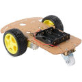 Smart Robot Car 2WD Chassis Kit with (2 Speed ​​Encoder + 2 Wheels + 2 Gear Motors + Battery Box & Fixing Parts) - Arduino / Other Micro Controllers. 