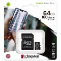 Kingston Genuine 32GB 64GB 128GB 256GB A1 Micro SD Memory Card 100MB/s Class 10. 