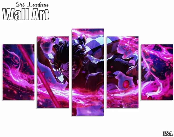 Modern%20HD%20Printed%20Gaming%20Wall%20Art%20With%20Wood%20Frame%20-%20Five(5)%20Pieces%20-%20Image%206