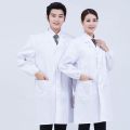 Work Clothes Men's and Women's Long Nurses' Uniform Doctor Medical Care Thin Student Long Sleeve White Gown Chemical Pharmacy Lab Coat. 