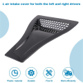 Universal Engine Hood Vent Air Intake Cover Glossy Black Car Parts. 