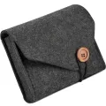 【ZIME】Power Adapter Case Storage Bag Felt Portable Electronic Accessories Storage Bag Portable USB Travel Cable Organizer Electronic. 