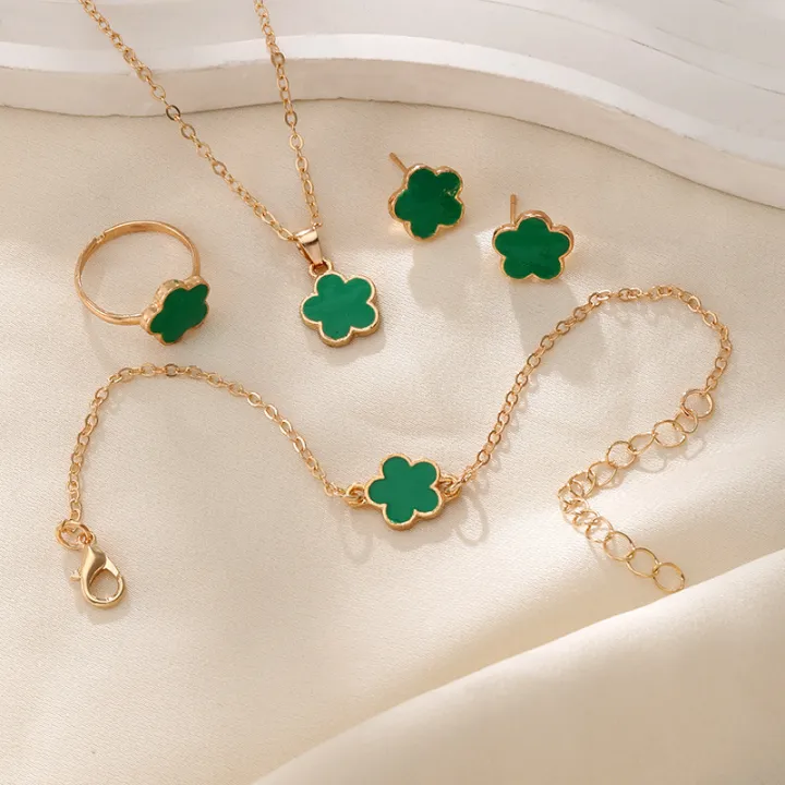 1Set%20Exquisite%20Fashion%20Five%20Leaf%20Grass%20Necklace%20Earrings%20Bracelet%20Ring%20For%20Women%20Girls%20Simple%20Elegant%20Daily%20Accessories%20Gifts%20-%20Image%206
