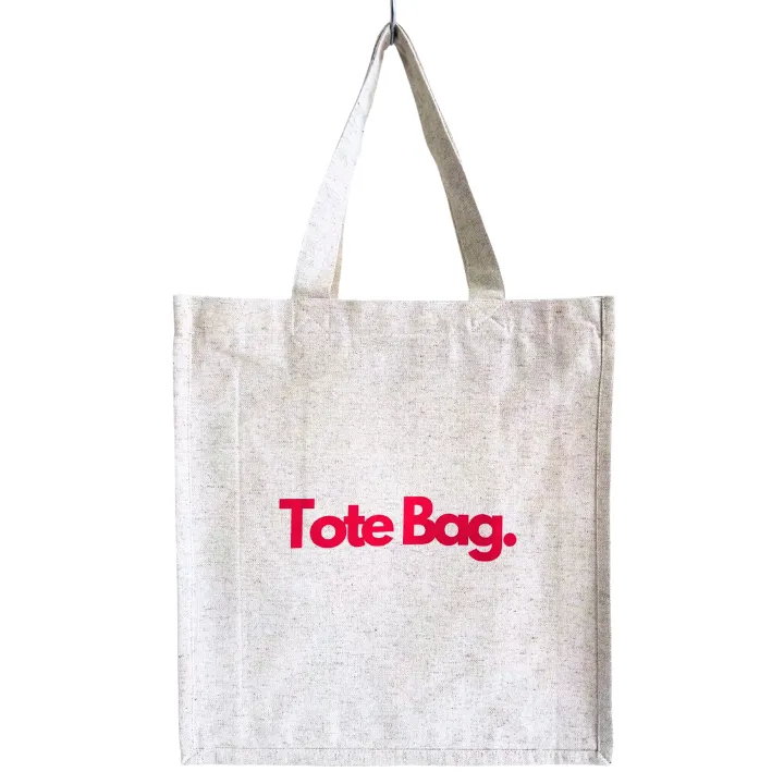 Heavy Duty Canvas Tote Bag - Plain - 37 cm (L) * 8 cm (W) * 41 cm (H)