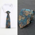 Fashion Silk Material Pre-tied Necktie Striped Design Rubber Fastener Lazy Ties Slim Cut Zipper Necktie Gift Giving. 
