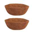 14 Inch Coco Liner for Planters, 2PCS Round Replacement Plant Basket Liners Natural Coco Fiber Liner for Hanging Basket. 