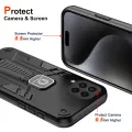 lthmy for Samsung Galaxy M33 5G Case Dual Layer Soft TPU Hard PC Back Stand Cover. 