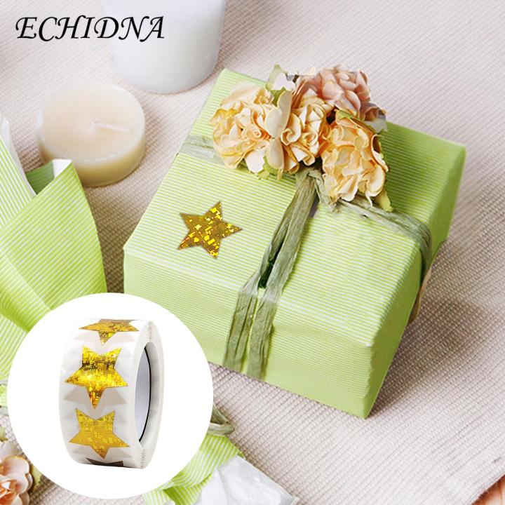 ECHIDNA%20Gift%20Box%20Sealing%20Decals%20Tear-resistant%20Gift%20Box%20Star%20Stickers%20-%20Image%204