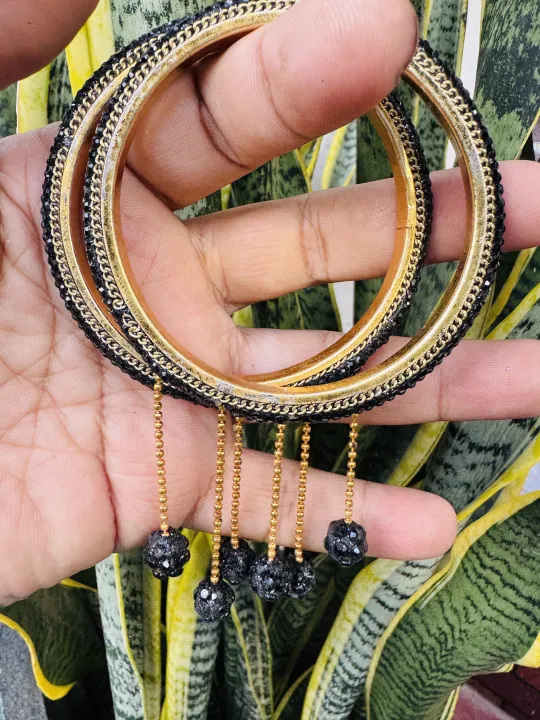 Gold%20color%20Fashion%20Jewlery%20Beautiful%20one%20pair%20bangle%20with%20white,%20gold,%20multi%20color%20stones%20and%20pearl%20for%20women%20and%20girl%20gift%20items%20for%20girls%20-%20Image%206