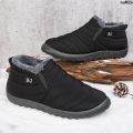 Cotton Shoes Cloth Shoes Men's Thickened Shoes Waterproof Bristle Boots Men's Old Winter Beijing Men's Snow Cotton Boots Elderly ︴. 