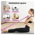 Multi-Function Tension Rope Band & Pedal Puller Resistance Band, 6-Tube Elastic Yoga Pedal Puller Resistance Band, for Abdomen/Waist/Arm/Leg Stretching Slimming Training, Multifunction Tension Rope Elastic Yoga Pedal Puller. 