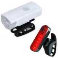Bike Light USB Rechargeable 300 Lumens 3 Modes Bicycle Lamp Light Front Headlight with Wolf Star taillight Light. 