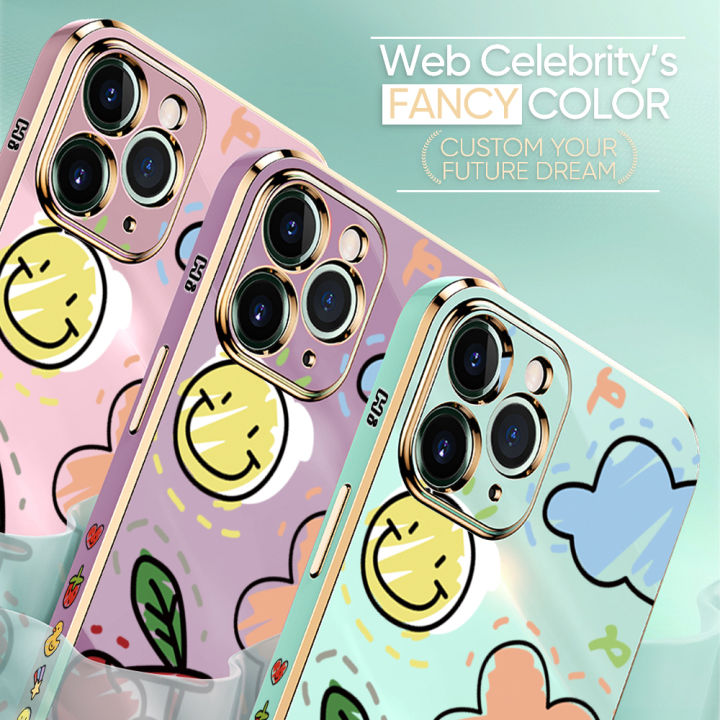 TA%20for%20Vivo%20Y19%20Case%20Colorful%20Fruit%20Painting%20Luxury%206D%20Plating%20Soft%20Casing%20Silicone%20Square%20Frame%20Phone%20Case%20Shiny%20Bling%20Back%20Cover%20+%20Free%20Lanyard%20for%20Girls%20-%20Image%205