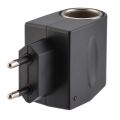 Car Cigarette Lighter Power Adapter 12V 0.5A 6W EU US Plug Charger AC 220V Black Converter High Quality Automobile Accessories. 