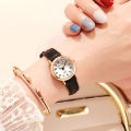 chic Retro Girls Examination Watch Female Student Style round Small and Simple Junior High School Student Fashion Watch. 