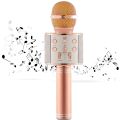 Wireless Mic Bluetooth Handheld Microphone Stand Karaoke Mike with Speaker Voice Recording for Cellphone WS-858. 