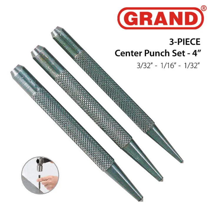 Center Punch Set - 3 Pcs - 4" - India