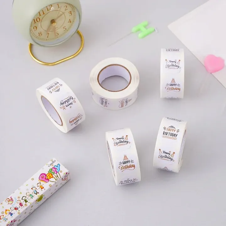 100-500%20s%201inch%20Cute%20Happy%20birthday%20Stickers%20for%20Gift%20Wrapping%20Decoration%20Envelope%20Sealing%20Label%20Kids%20toys%20Stationery%20Stickers%20-%20Image%204