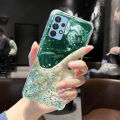 For Samsung Galaxy A23 4G Back Cover Luxury Shiny Glitter Gold Foil Space Starry Cases Clear Soft Silicone Bumper Full Protection Mobile Phone Case for Girls Boy. 