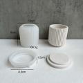 DIY handmade plaster molds scented cup flower pot molds candle jar molds concrete molds silicone molds cement jewelry box molds. 