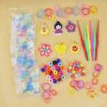 Pawaca Rainbow Rubber Bands Refills Bundle Loom Kit: 4500 Rainbow Bands 15 Colors 6 Hooks 50 Colorful Beads 48 S-clips 6 Silicone Charms 2 Y-shape Looms 2 Monster Tailloom Board. 