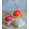 White Rose Flower Scented Candle With Box. 
