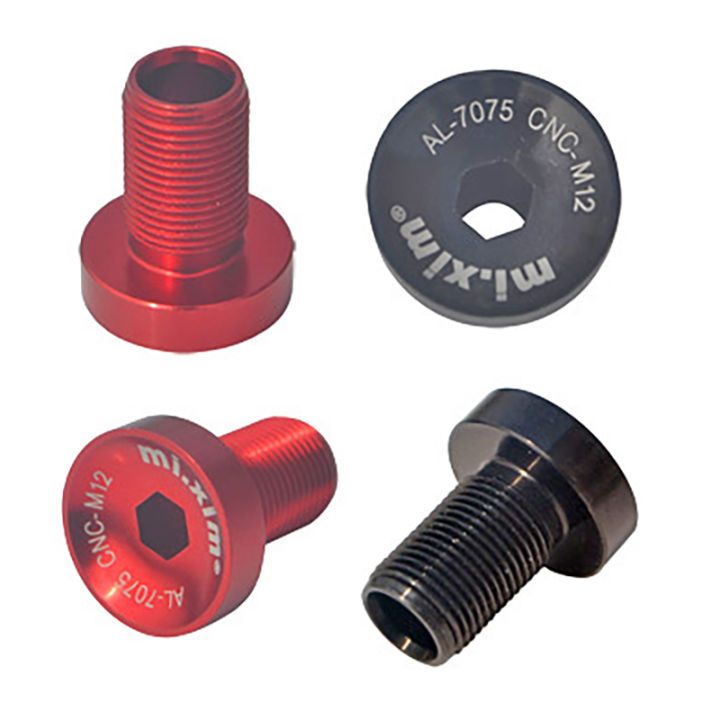 JAERBEE%20Xim%202Pcs%20Bicycle%20Bottom%20Bracket%20M12%20Crankset%20Screw%20Road%20Bike%20Crankset%20Crank%20Arm%20Fixing%20Bolts%20Bike%20Screws%20Red%20-%20Image%206